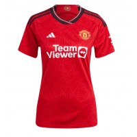 Camisa de time de futebol Manchester United Alejandro Garnacho #17 Replicas 1º Equipamento Feminina 2023-24 Manga Curta